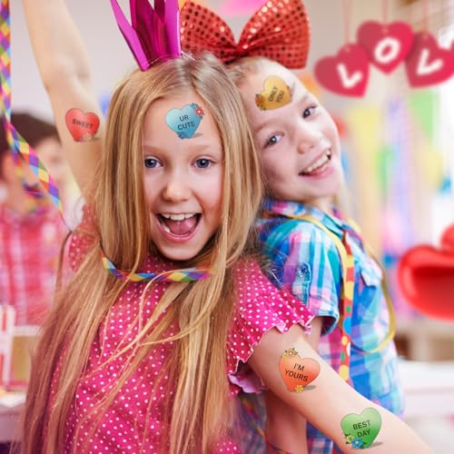 Valentine's Day Temporary Tattoos for Kids & Adults - 140 Designs