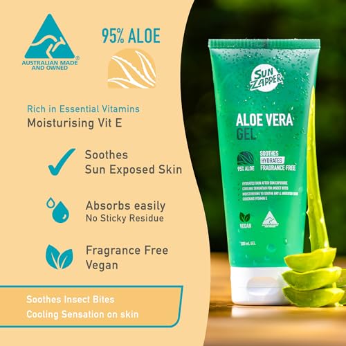 Sun Zapper After Sun Aloe Vera Gel 200mL — Soothes Sunburn & Skin Irritation
