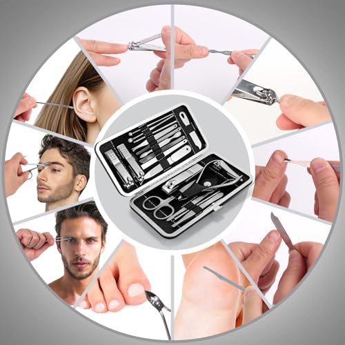 All-in-One Nail Clipper Set & Travel Manicure Kit for Men & Women
