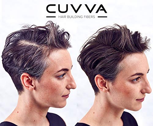 CUVVA Hair Building Fibers 30g - Instant Thicker Hair in Medium Blonde - For Men & Women