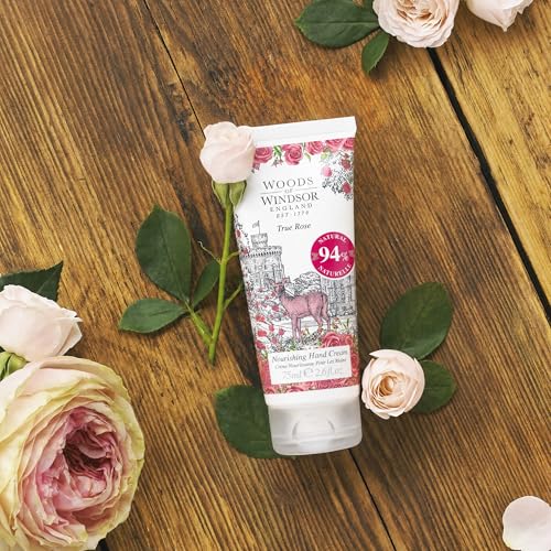 Woods of Windsor True Rose Nourishing Hand Cream with Vitamin E 2.54 oz