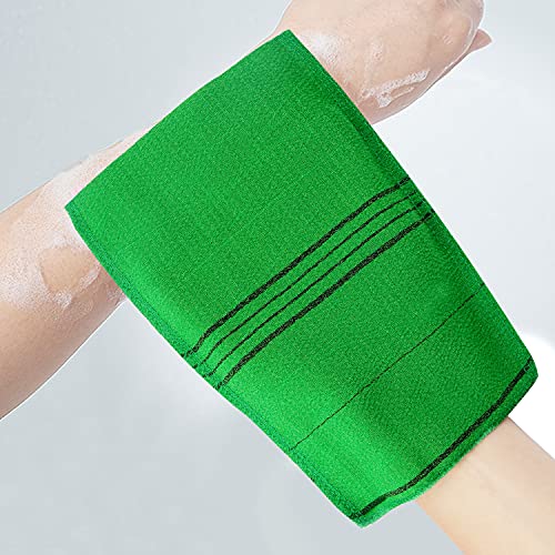Korean Exfoliating Mitts - 6 Pcs Colorful Washcloth Set