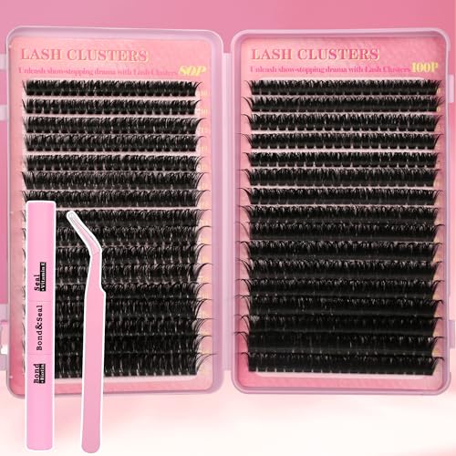 Gmagictobo DIY Lash Extension Kit - 640Pcs C Curl Eyelash Clusters