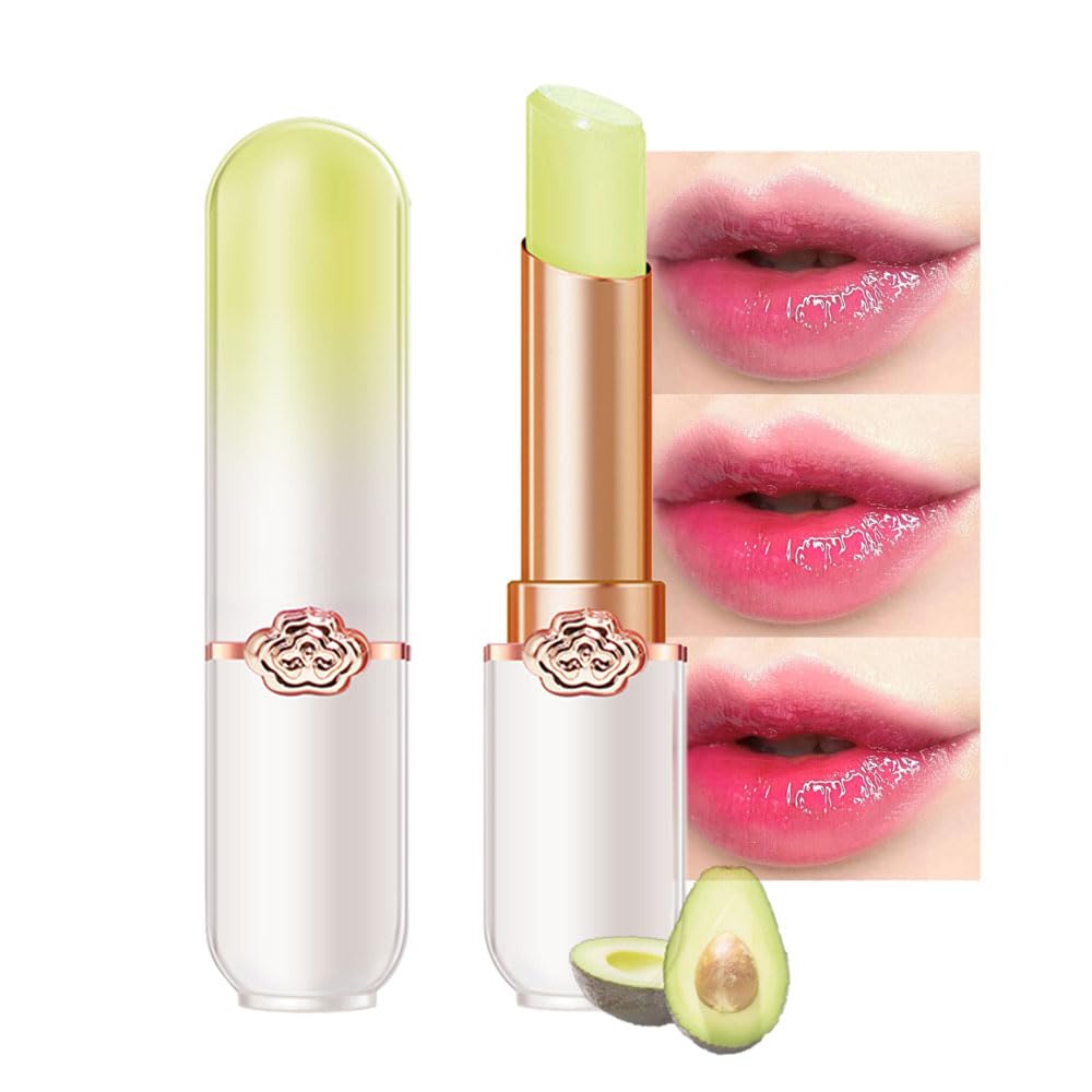 Peach Color Changing Lipstick - Long Lasting Waterproof Lip Stain | Moisturizing Lip Balm Set (6 Pcs)
