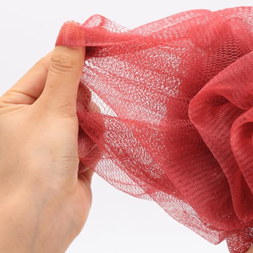 4 Pack Bath Loofah Sponges - Mesh Body Scrubber & Exfoliator