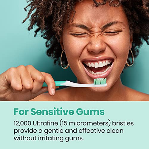 Lindo Ultrafine Toothbrush for Sensitive Gums - 4 Pack, 12,000+ Bristles