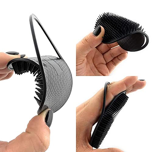 G.B.S Pocket Palm Brush Comb Massager for All Hair Types - Pack of 2