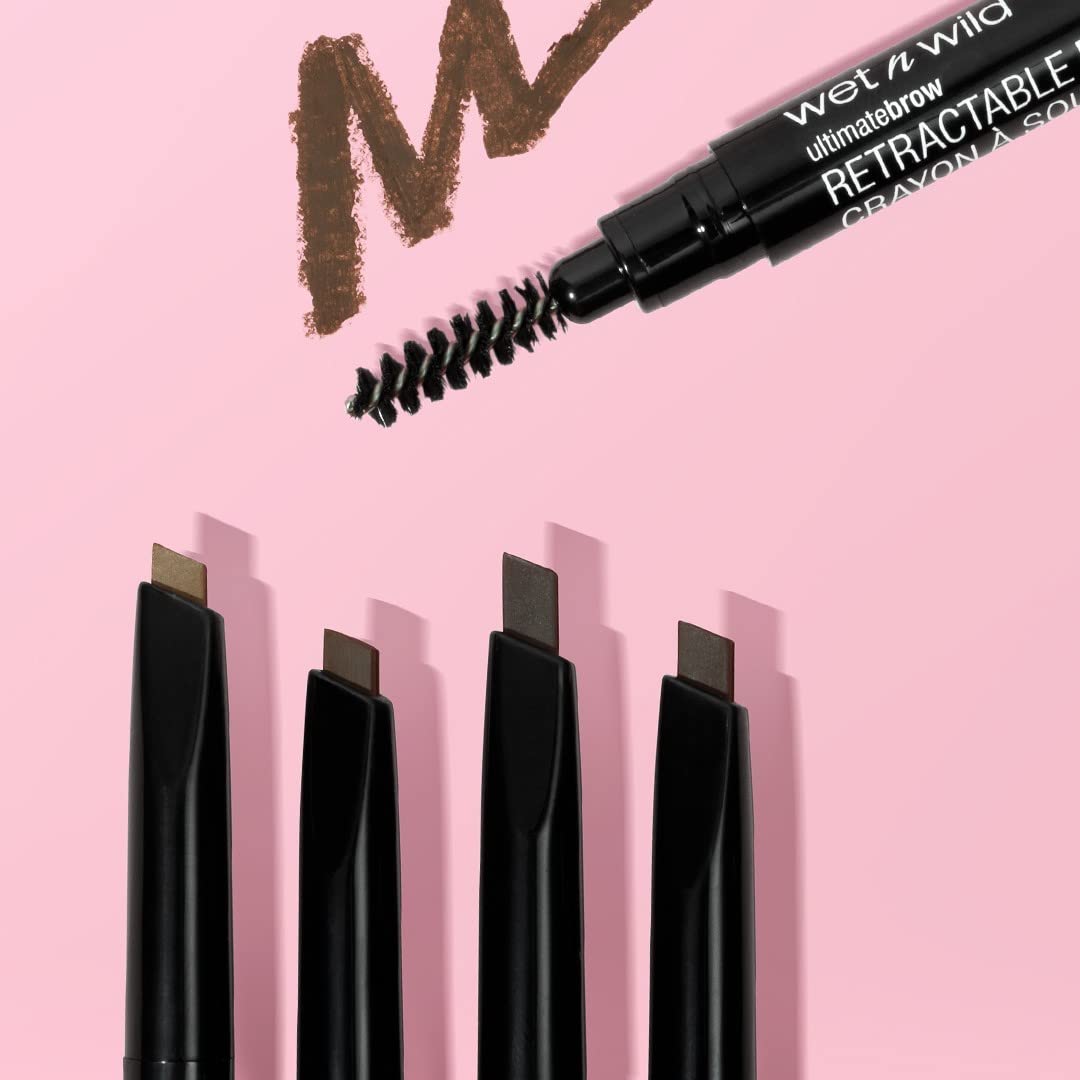 Ultimate Eyebrow Retractable Definer Pencil - Ash Brown | Dual-Sided Brush & Fine Tip for Perfect Brow Definition