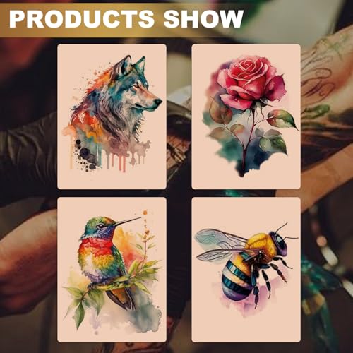 Tattoo Practice Skin & Transfer Paper Kit - 28pcs Double Sided Silicone