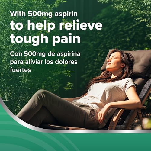 Bayer Aspirin 500mg Pain Reliever - Headache, Muscle & Fever Relief, 50 Caplets