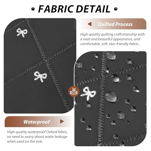 Quilted Travel Bag for Shark FlexStyle & Dyson Airwrap - Black