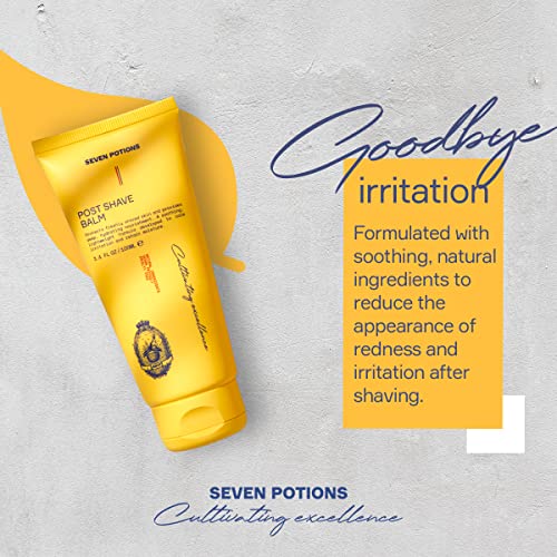 Seven Potions Post Shave Balm for Men - Hydrating, Soothing Formula