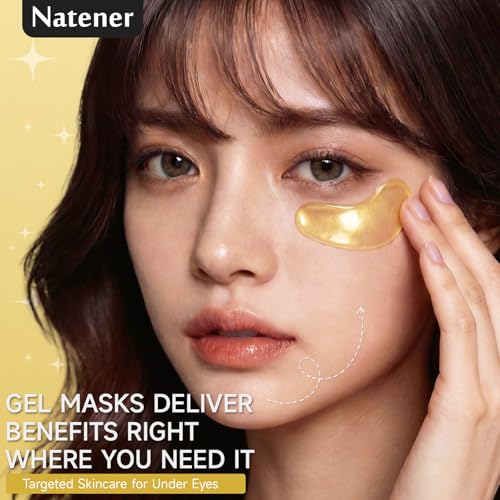 Natener 30 Pairs Gold Under Eye Patches - Brighten, Firm & Hydrate