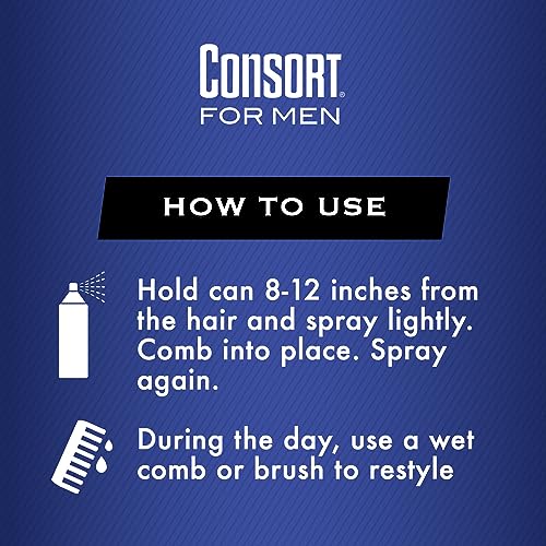 Consort Hair Spray - Regular Hold, 8.3 Oz for All-Day Style