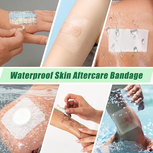 YONGDA Second Skin Tattoo Cover Up Tape - 9 Rolls (2in/4in/6in x 2 Yards) Waterproof & Latex-Free