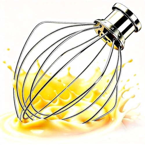 Stainless Steel Whisk Attachment for KitchenAid Mixer 4.5-5 Qt