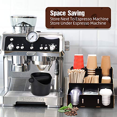 AIFUSI Espresso Knock Box with Removable Bar - 4.4 Inch Coffee Grounds Bin