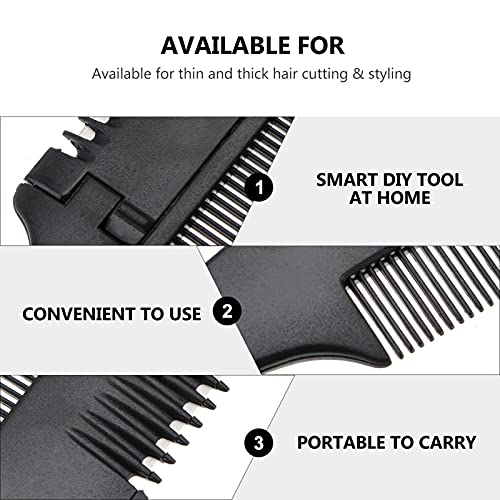 LEORX Double-Sided Razor Hair Cutter Comb with Safety Shield