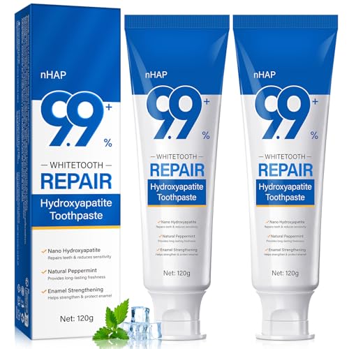 Hydroxyapatite Toothpaste 2 Pack - 4.23 Fl Oz for Enamel Protection