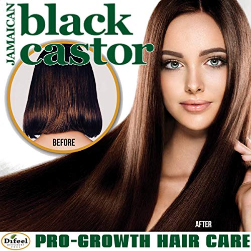 Difeel Jamaican Black Castor Shampoo 12 oz - Sulfate Free for Hair Growth