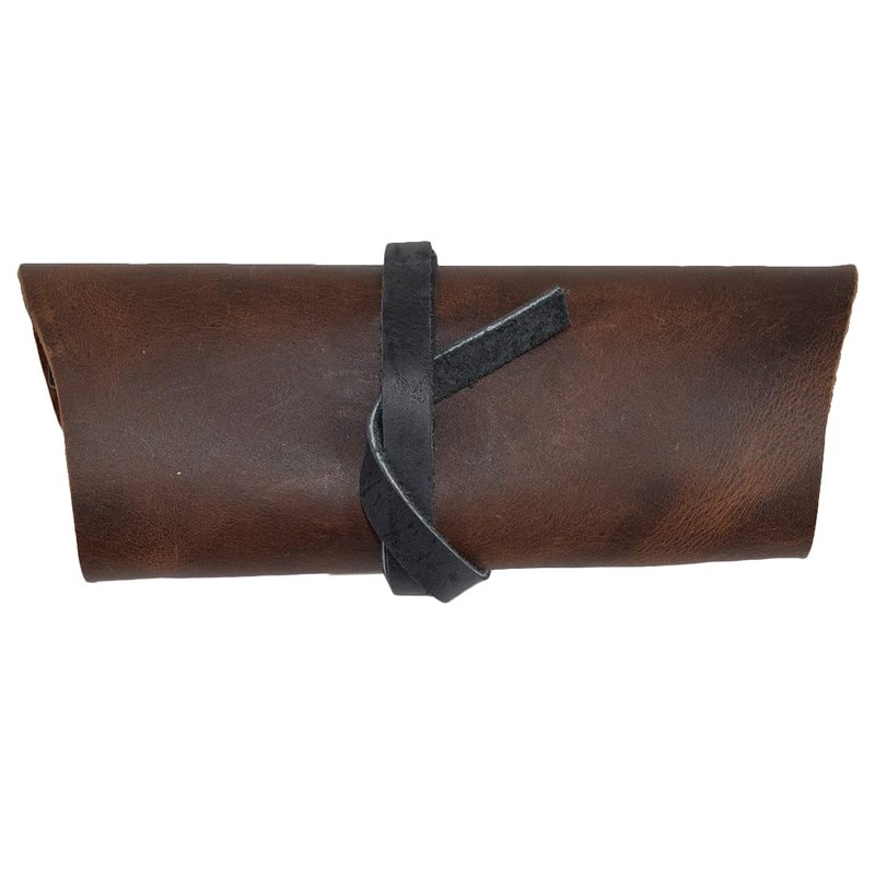 Hide & Drink, Rustic Leather Sunglass Wrap, Slim Travel, Soft Eye Glasses Storage, Handmade Includes 101 Year Warranty