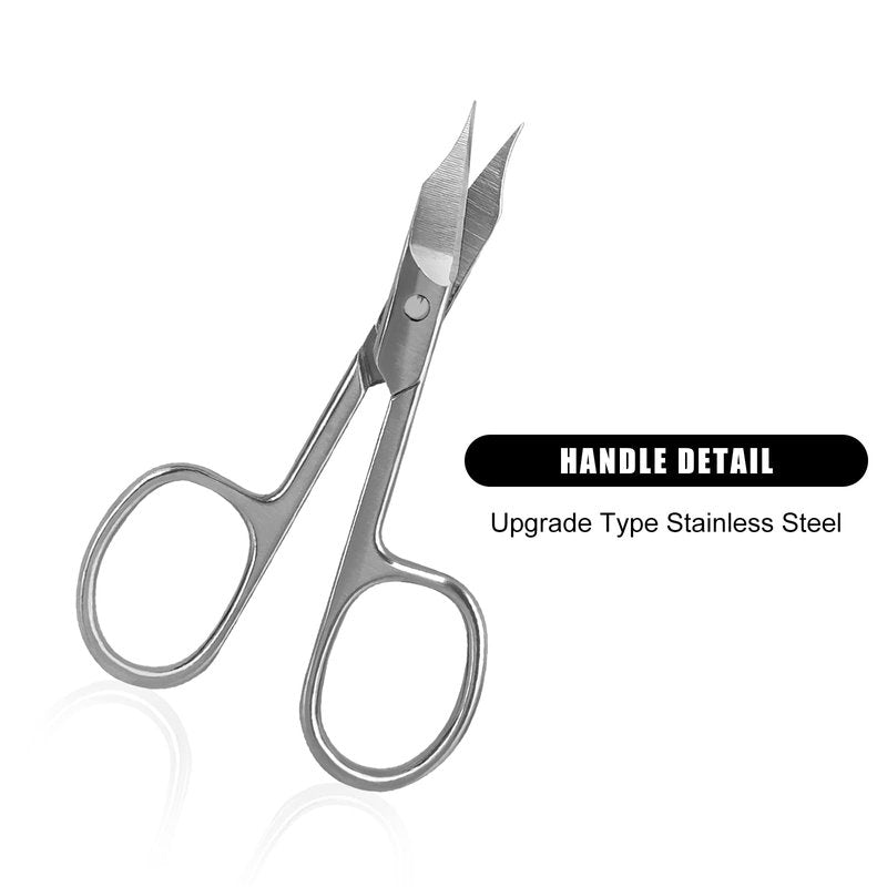 Beauty Scissors Trimmer for Facial Hair, Manicure, Nail, Moustache, Eyebrow, Eyelash, Nose, Ear, Cuticle, Men and Women (1 Pack)