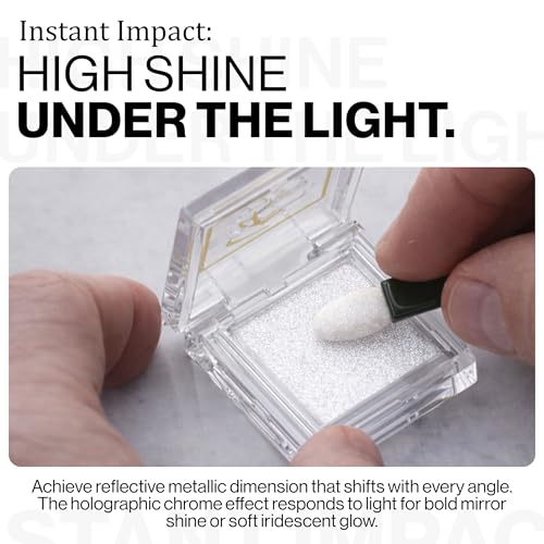 Bachik Cosmic Chrome Nail Powder - Holographic Angel Finish for Gel Nails