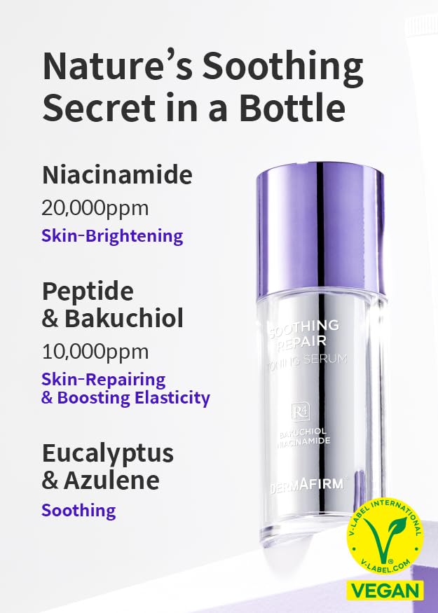 Dermafirm Soothing Repair Toning Serum Refill - 1.01 fl oz for Skin Brightening & Firming