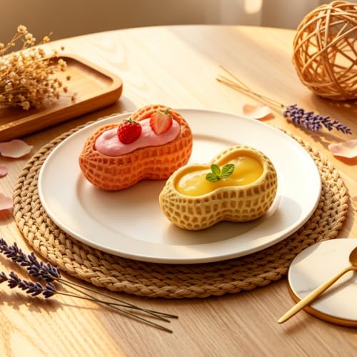 Peanut Shaped Silicone Baking Mold - 3-Cavity Pastry Maker