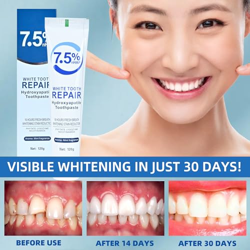 Hydroxyapatite Toothpaste, Enamel Protection & Sensitivity Relief - 3-Pack