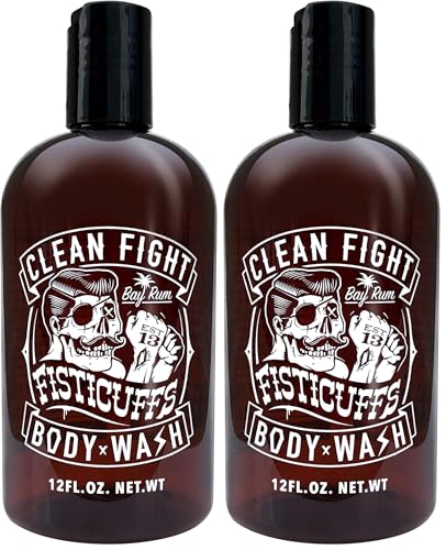 Fisticuffs Body Wash 12 oz (Pack of 2) - Bay Rum/Coconut Scent