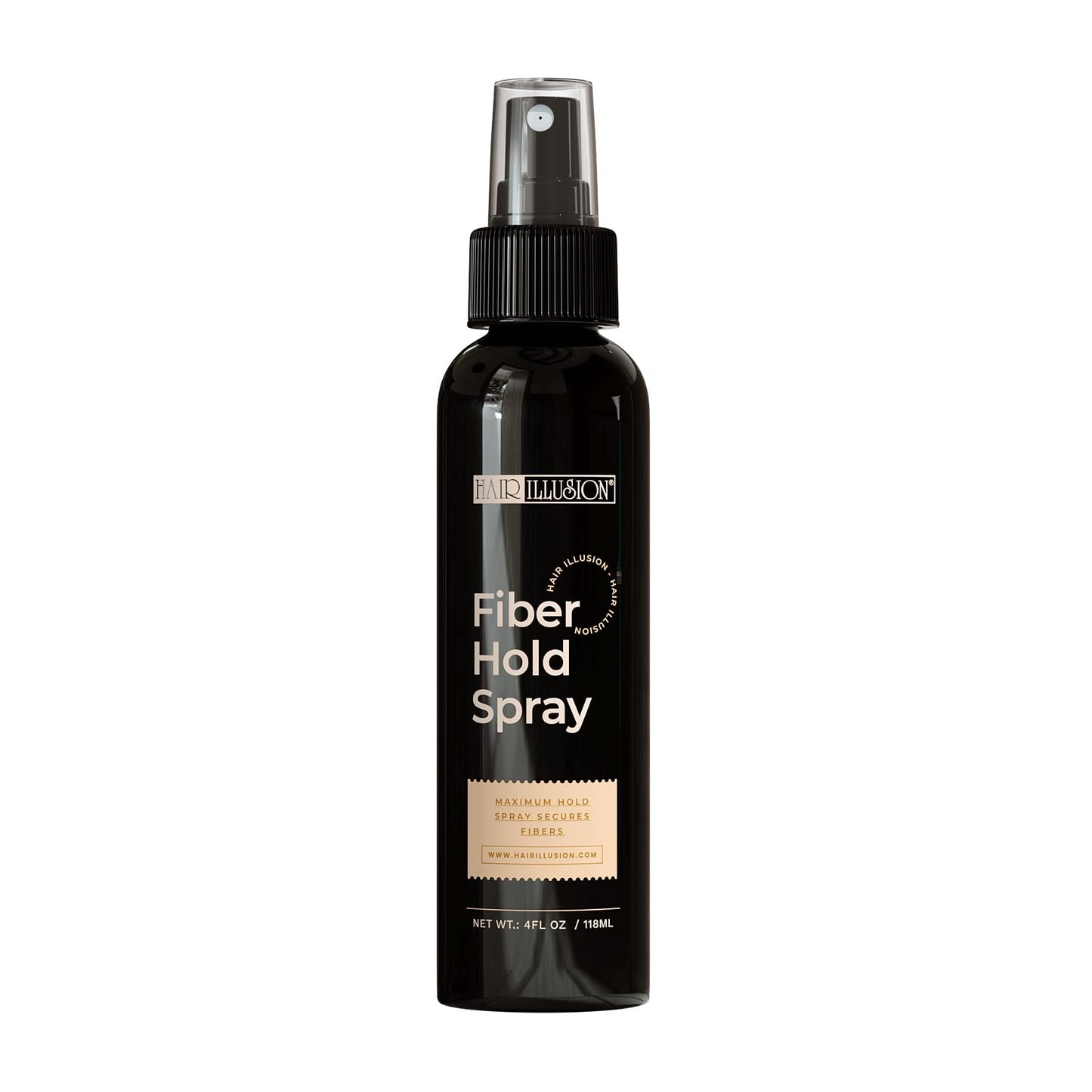 Hair Illusion Real Black Fibers 38g - Creates Fuller, Thicker Appearance for Thinning Hair and Bald Spots - Natural, Superior All Day Hold for Men and Women