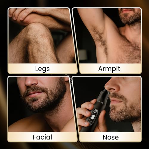 3-in-1 Electric Body Hair Trimmer for Men - Waterproof & USB Rechargeable