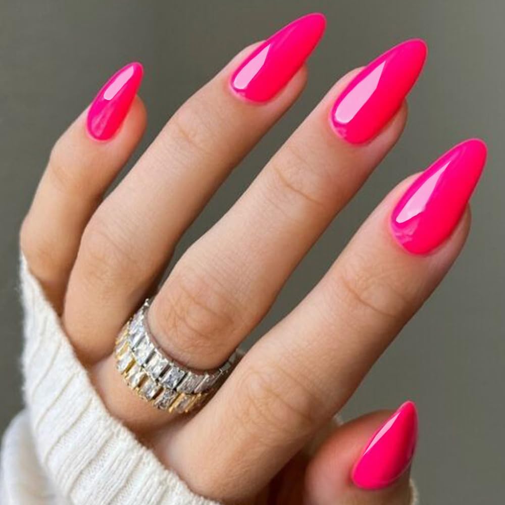 Glamermaid Cherry Red Press-On Nails - Handmade Jelly Soft Gel | Medium Almond & Stiletto Shapes