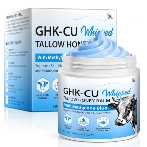 GHK-Cu Copper Peptide Tallow Balm for Skin - 4.2 Oz Moisturizer