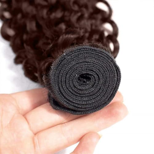 Xddnamei 300g Virgin Human Hair Bundles #4 Chocolate D Deep Wave - 10, 12, 14 Inch