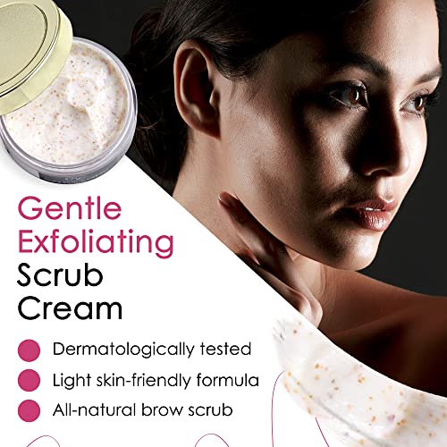 Exfoliating Brow Scrub Cream for Smooth Skin Preparation | 1.7 fl. oz