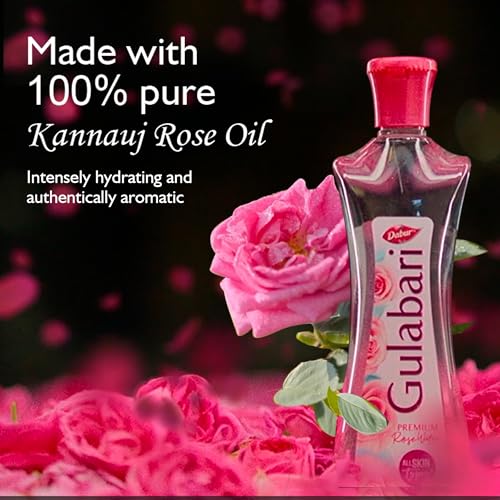 Dabur Gulabari Premium Rose Water Face Toner, 400ml - Alcohol Free