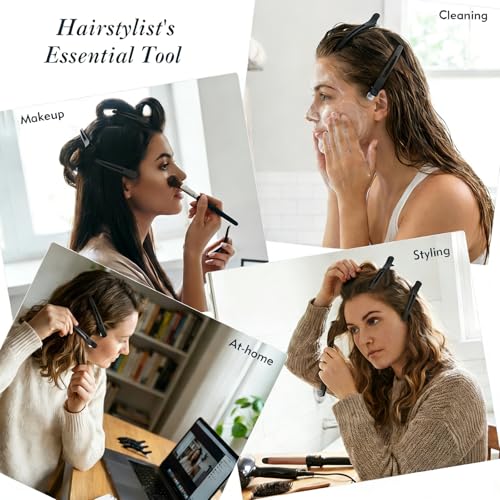 Hair Sectioning Clips - 12 Pack, 4.3 Inch Non-Slip for Salon Styling