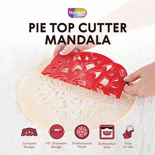 Talisman Designs 10-Inch Pie Top Cutter - Decorative Crust Tool