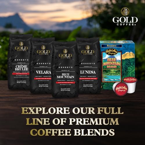 Gold Coffee Co. Blue Mountain Blend - Medium Roast Whole Bean 12 oz