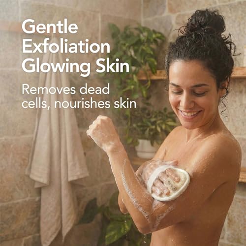 Natural Loofah Sponge Dual-Sided Exfoliating Body Scrubber - 2 Count