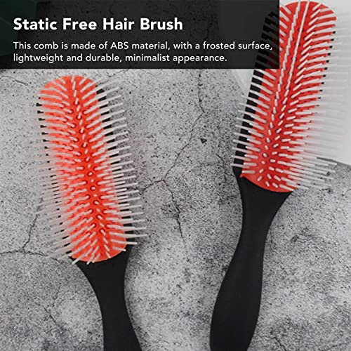 Betued 9-Row Anti-Static Detangling Brush for Curly and Wavy Hair