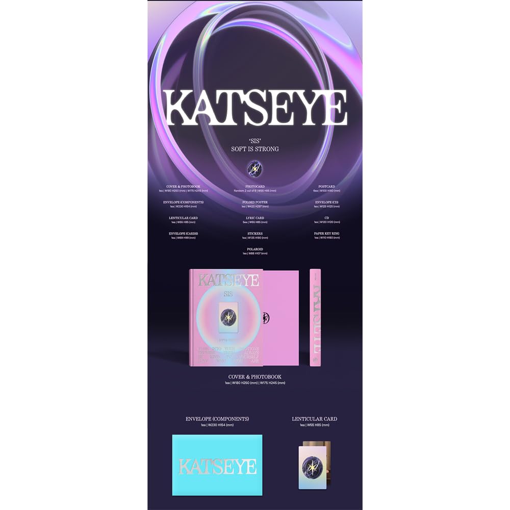 KATSEYE [1st EP Album SIS SOFT IS STRONG](STRONG Ver) + 3 Extra Photocards Set
