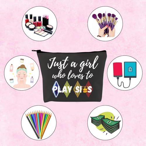Play Sims Video Game Lover Gift Makeup Bag - Gaming Gift for Girls
