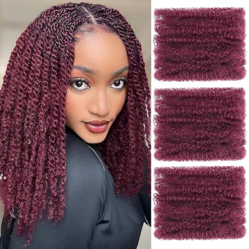 Unionbeauty 16 Inch Afro Kinky Bulk Hair - 3 Packs for Dreadlocks
