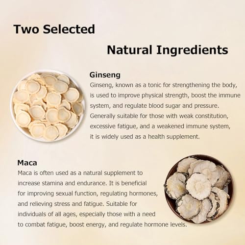 Ginseng Maca Herbal Tea - Caffeine-Free, 20 Tea Bags