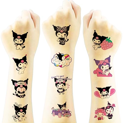 40pcs Kuromi Temporary Tattoos for Birthday Party Favors