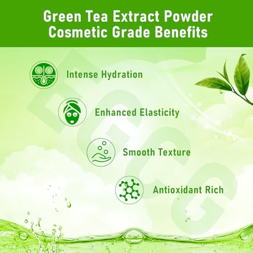 MAYKER Green Tea Extract Powder - 0.7 oz Cosmetic Grade for DIY Skincare