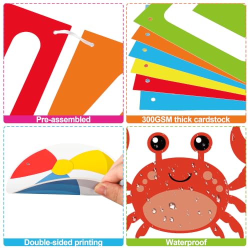Happy Birthday Pool Party Decoration Set - 24 Pcs Beach Theme